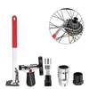 Conjunto de Ferramentas para Reparo de Bicicleta, Cortador de Corrente para Mountain Bike, Ferramenta de Reparo de Bicicleta para Remover Movimento Central, Pedivela e Cassete