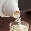 Contenedor sellado para almacenamiento de granos para arroz, harina y cereales, tanque transparente de grado alimenticio mejorado a prueba de polvo y humedad para almacenamiento de alimentos