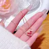 Estilo Francês Leve Luxo Alto Padrão Super Brilhante Amor Micro-incrustado Colar Moda Feminina Versátil Doce Romântico Em Forma de Coração Corrente para Clavícula