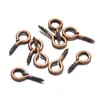 Unhas Olho de Ovelha, Parafusos de Pérola, Pregos de Chifre de Ovelha em Forma de 9 Rosqueados, Acessórios para Joias DIY, Anéis Olho de Ovelha, Pregos de Joias, Materiais Atacado