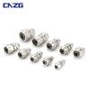 Conector pneumático de encaixe rápido de cobre reto KLU/PU-46810121416mm com trava para tubo-mãe série de placas de topo