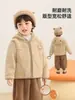 Jaqueta de fleece Kaka Panda para meninos, roupas de inverno para meninas, blusa quente de inverno para crianças, roupas de outono e inverno para bebês