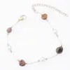 Pulseira de Pedra Natural Alienígena Minoritária Jin Yiyuan Feminina Estilo Étnico Doce Pulseira Banhada a Ouro 18K