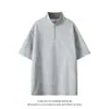 Camisa Polo de Marca de Moda Estilo Americano, Camiseta de Punto de Manga Corta, Nueva Camiseta de Verano Holgada de Marca de Moda Estilo Transfronterizo para Hombre