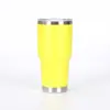 Taza de coche Amazon transfronteriza de 30 oz, taza aislada, taza grande con pajilla, taza de hielo para coche con logotipo personalizado