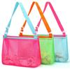 Bolsa de juguete para niños, bolsa de viaje para playa, bolsa de almacenamiento hueca, bolsa de playa transparente, bolsa de hombro, se puede agregar logo