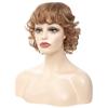 WW2-12 Tocados para Pelucas de Comercio Exterior Tocados para Cabello Corto de Mujer Tocados para Cabello Rizado de AliExpress