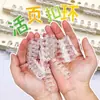 Anillos de Encuadernación de 5 Agujeros Seccionales Hebillas de Encuadernación Transparentes Papel de Hojas Sueltas con Múltiples Agujeros Clips de Plástico para DIY Anillos de Clip Accesorios para Libros
