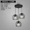 Nuevo candelabro para comedor, diseño de tres cabezas, mesa de comedor simple, estilo popular, lámpara de noche para dormitorio, lámpara creativa para barra de bar, arte de madera y hierro