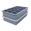 Nueva Cubitera de Hielo de Silicona de 15 Compartimentos de Amazon con Tapa Caja Doméstica de Compartimentos Cuadrados Fabricación de Hielo DIY Molde para Gelatina Suplemento Alimenticio