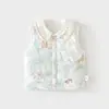 Chaleco acolchado para bebé de 60 g, Chaleco protector para la barriga, Chaleco de otoño e invierno para bebés y niños, Top cálido con solapa