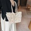 Estilo Coreano Bolso Grande Portátil Nuevo para Mujer 2023 Tejido Casual Bolso de Hombro de Verano Bolso de Mano de Paja