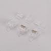Cabeza de Cristal Rj45 8P8C Cuerpo Corto Dos Piezas Tres Puntas Chapado en Oro Conector Soporte para Rack de Cableado Conector Chapado en Oro