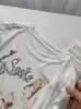 Camiseta de Manga Larga Fina de Tencel con Estampado de Dibujos Animados y Pedrería Hotfix, Protección Solar para Mujer, Novedad Verano 2026, Top de Estilo Perezoso con Sensación Fresca