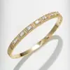 Fábrica de Joyería Dilixue de 20 Años Pulsera de Zirconia Ecológica de Alta Calidad Estilo Europeo y Americano con Pulido Fino, Pulsera Elegante y Super Brillante