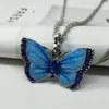 Explosões transfronteiriças liga gota de óleo moda borboleta pingente acessórios fabricantes fornecimento colar atacado corrente de cinto