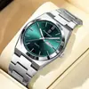 Relógio masculino ultrafino novíssimo com pulseira de aço, relógio de quartzo luminoso, popular em transmissões ao vivo e plataformas de comércio exterior, disponível para dropshipping