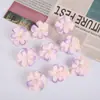 Nueva Cabeza de Flor de Cerezo de Tres Capas DIY Corona Decorativa de Flor Artificial Pared de Flores Diseño de Flores para Bodas Flor Artificial