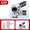 Conector de Tubo Redondo de Ferro Fundido de 6 Peças Dn20 Aço Galvanizado Tubo de 25mm Fixadores de Estrutura Cabide de Roupa Robusto e Estrutura de Barraca