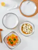 Nuevo Plato de Arroz de Cerámica Set de Vajilla Simple para el Hogar Creativo Bol de Arroz Bol para Fideos Plato Grande para Sopa Plato para Pescado Paquete Individual