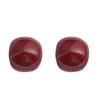 Populares Pendientes de Botón Rojos Ankara Atmosféricos Elegantes Gama Alta Rojo Vino Gotas de Aceite Personalizados Populares en Internet Pendientes Sencillos para Mujer