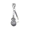 Hebilla de Seguridad de Plata de Ley S925 Hebilla de Clip para Hombres y Mujeres Hebilla de Semilla de Melón de Jade Hetian Accesorios DIY Cabezal de Hebilla Colgante de Jade