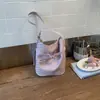 Bolsa Pequena de Ombro com Padrão Tecido Simples Transfronteiriça para Mulheres 2026 Nova Tendência Moda Bolsa Saco de Balde de Verão Bolsa Transversal para o Dia a Dia