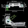 Lámpara de Techo Hebilla Pantalla Clip Tornillo de Fijación de Lámpara Plana Antiguo Plástico Giratorio Accesorios Universales para Lámparas Lámpara de Marco de Madera
