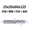 Fresa de acero blanco 4/3/2 filos ranura de chaveta doble filo tres filos cuatro filos aluminio con fresa de extremo de acero de alta velocidad extendida tratamiento de lavado