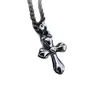 Plata de Ley S925 Letra Graffiti Cruz Colgante de Collar Personalizado Unisex para Pareja Marca de Moda Estilo Ins Influencer