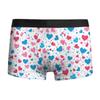 Ropa interior masculina con estampado digital 3D de labios rojos, sexy, de alta elasticidad, regalo de San Valentín europeo y americano 2025