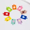 Pintado Creativo Agujero para Colgar Mini Aleación DIY Accesorios de Joyería Colgante un Colgante de Carta de Póker Llavero Colgante de Bolsa Venta al por Mayor