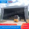 Fornecimento elétrico push-pull carro galpão móvel telescópico push-pull canopy ao ar livre grande armazém dobrando atividade toldo pode ser fixado
