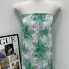 Tela para Vestido de Gasa Estampada Seda Crepé Xiangyun Estilo Europeo y Americano Crepé Liso Estampado Floral Grande 2025