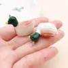 Nuevo Colgante de Animales de Simulación de Resina Material para Funda de Teléfono con Pegamento de Crema DIY Llavero de Mascota Lindo 3D