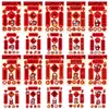 10 Piezas de Mini Calcomanías de Parejas de Buena Suerte del Año de la Oveja para el Festival de Primavera y Año Nuevo, Decoración Festiva Estilo Chino, Calcomanías de Tendencia Nacional al por Mayor