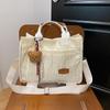 Moda Novo estilo coreano nicho luz luxo veludo cotelê bolsa de ombro casual simples para todos os jogos de alto valor Crossbody Tote Bag