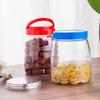 Latas transparentes seladas direto da fábrica para o Ano Novo, latas plásticas transparentes para ração de animais, latas de embalagem para lanches de frutas secas e chá perfumado
