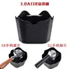 Contenedor Grande para Posos de Café, Mini Knock Box de Plástico, Bandeja Redonda Knock Box, Contenedor de Posos para Cafetera Doméstica