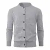Suéter cárdigan chaqueta casual holgada para hombre de otoño e invierno transfronteriza, engrosado, de moda y moderno, suéter de punto holgado