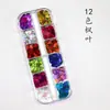 Acessórios para unhas Lantejoulas Folha de Bordo laser ultra-finas em formato Lantejoulas Borboleta Estrela de Cinco Pontas Pote de Lantejoulas Douradas Patch