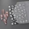 Nueva Tecnología Calcomanía para Uñas Luz de Concha Pedrería Estéreo Blanco Líquido Mariposa Rojo de Internet Diamante de Cristal Decoración de Uñas Venta al por Mayor