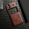 Novo padrão Crazy Horse padrão de couro vintage adequado para capa de celular VIVOXFLIP capa dobrável flip superior e inferior com dobradiça totalmente envolvente