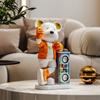Ornamento de Mesa de Áudio Urso Violento Como Amor Decorações de Resina para Gabinete de TV Gabinete de Vinho Varanda Presentes de Inauguração