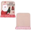 Qiao Ding Novas Decorações de Natal Transfronteiriças Linho Velho Boneco de Neve Capa de Cadeira Flanela Branca Capa de Cadeira Layout de Cena
