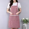 Fabricante de aventais de algodão, avental estiloso, moderno e respirável para cozinha, casa e culinária, vestuário de trabalho, avental impermeável e à prova de óleo