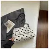 Bolso Cubo de Moda con Lunares para Debajo del Brazo para Mujer 2026 Invierno Nuevo Estilo Versátil Dulce Bolso de Mano Bolso de Hombro