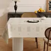 Mantel vintage estilo francés, impermeable y resistente al aceite, mantel sin lavado, nuevo modelo 2025, lujo ligero con sensación de alta gama, mantel para mesa de centro resistente al calor