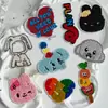 Novos patches de pelúcia de urso e coelho de desenho animado requintados para decorar roupas e acessórios de calças atacado