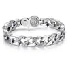 Pulsera de Mantra de Seis Caracteres Estilo Étnico para Hombre, Versión Ancha Giratoria de Moda, Dominante Elegante para Hombre, Joyería de Mano Retro